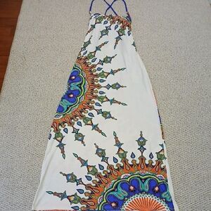 Trina Turk Multicolor Maxi Dress Size S With Small Stains